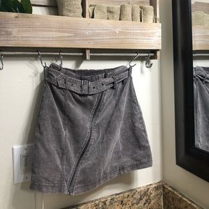 Belted Corduroy Mini